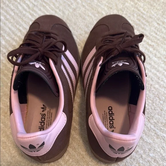 Adidas Gazelle Women's Brown and Pink Sneakers - Picture 2 of 9